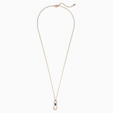 Delicate Crystal Rose Pendant Charm Necklace