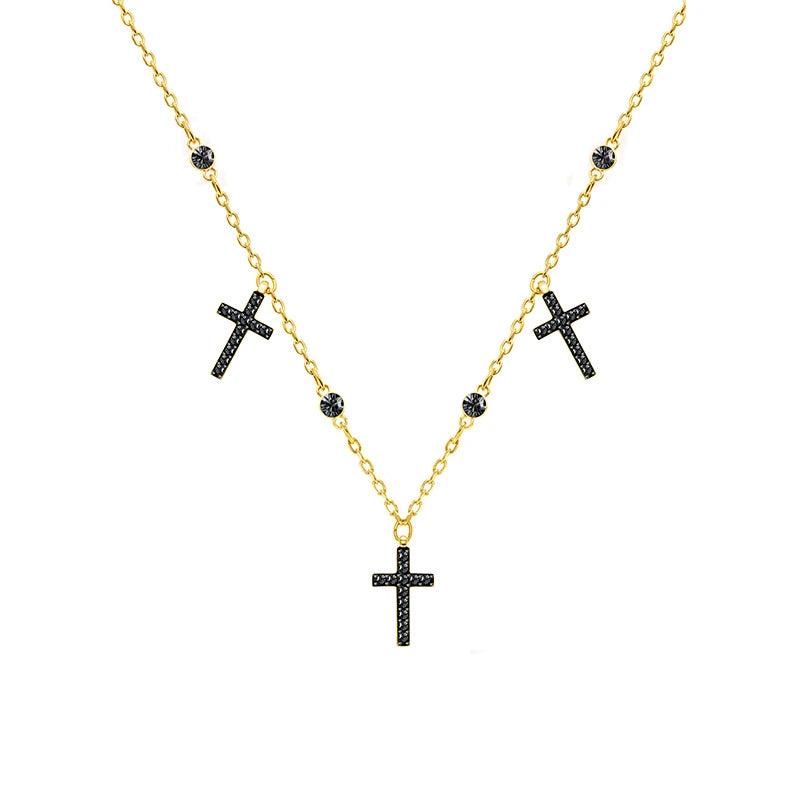Classic Cross Necklace Woman Personality Jewelry Halloween Gift