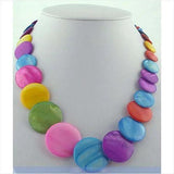 Multicolor South Sea Shell Pearl Mother Necklace