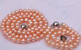 5-6mm AA Flat Freshwater Pearl Necklace & Bracelet Set