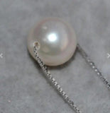 8mm Round Freshwater Pearl 925 Sterling Silver Necklace