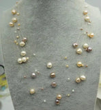 Multicolor Baroque Freshwater Pearl Necklace Charming Women Gift