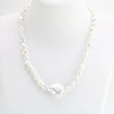 Real Baroque Pearl Necklace 8mm Beads Freshwater Pearl Jewelry