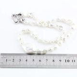 Real Baroque Pearl Necklace 8mm Beads Freshwater Pearl Jewelry