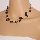 Chunky Pearl Necklace, Multi Strand Freshwater Pearl Necklace