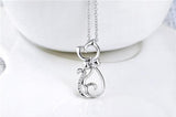 S925 Sterling Silver Butterfly Cat Necklace Clavicle Chain