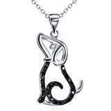 Pet Puppy Micro Pendant S925 Sterling Silver Necklace