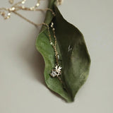 925 Silver Zircon Star Elves Pendant Necklace for Girls