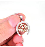 925 Sterling Silver Horse Head Necklace 18k Plated Jewelry