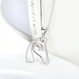 S925 Sterling Silver Horse Head Pendant Necklace