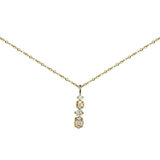 925 Silver Zircon Strip Necklace Retro Jewelry Collier