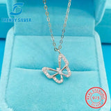 925 Silver Double Heart Necklace Pendant