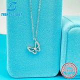 925 Silver Double Heart Necklace Pendant