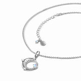 S925 Sterling Silver Moonstone Pendant Necklace