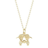 925s Silver Diamond Pendant Collarbone Chain Necklace