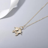 925s Silver Diamond Pendant Collarbone Chain Necklace