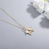 925s Silver Diamond Pendant Collarbone Chain Necklace