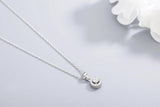925s Silver Zircon Diamond Pendant Collarbone Women's Necklace