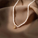 925 Silver Necklace Freshwater Pearls Jewelry Vintage Chocker Kolye