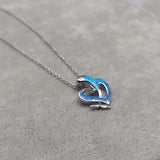 S925 Dolphin Pendant Sweater Chain Necklace