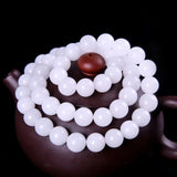 Natural Jade 8mm Necklace Beaded Pendant Gemstone Gift Jewelry P11