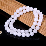Natural Jade 8mm Necklace Beaded Pendant Gemstone Gift Jewelry P11