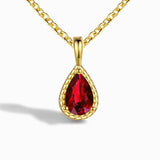 S925 Sterling Silver Pendant Necklace with Colorful Gems