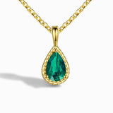 S925 Sterling Silver Pendant Necklace with Colorful Gems