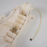 Zircon Inlaid Snowflakes Pendant Long Necklace Romantic Women Jewelry