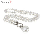 36in Shell & Coin Pearl Necklace for Women Party BN006SB