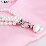 36in Shell & Coin Pearl Necklace for Women Party BN006SB