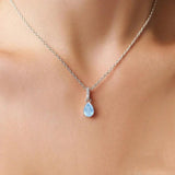Sky Gem Pendant Necklace Sterling Silver