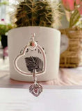 925 Sterling Silver Love Heart Pan Necklace for DIY Jewelry