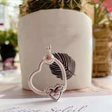 925 Sterling Silver Love Heart Pan Necklace for DIY Jewelry