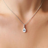 European S925 Sterling Silver GEM PENDANT NECKLACE