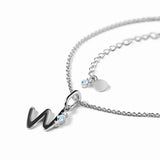 Sterling Silver W Moonstone Pendant Necklace