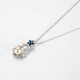 925 Silver Pendant Necklace Crystals Star Tree Zircon Necklaces