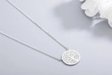 925s Silver Leaves Diamond Pendant Women's Necklace