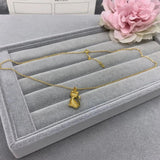 Japanese Korean Silver Crystal Lucky Kitten Pendant Ins Style