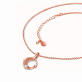 S925 Sterling Silver Moonstone Pendant Necklace
