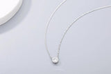 925s Silver Diamond Pendant Necklace for Women