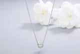 925s Silver Diamond Pendant Necklace for Women