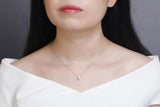925s Silver Diamond Pendant Necklace for Women