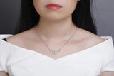925s Silver Snake Pendant Necklace with Diamond Studded Collarbone