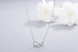 925S Silver Diamond Pendant Clavicle Necklace