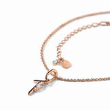 S925 Sterling Silver Letter T Moonstone Pendant Necklace