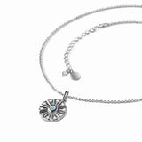 Vintage S925 Silver Moonstone Pendant Necklace