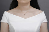 925S Sterling Silver Boy Pendant Clavicle Chain Gold-Plated Necklace