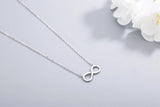 925s Silver Infinite Symbol Pendant Women's Necklace