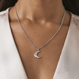Moonstone Pendant Necklace in 925 Sterling Silver
